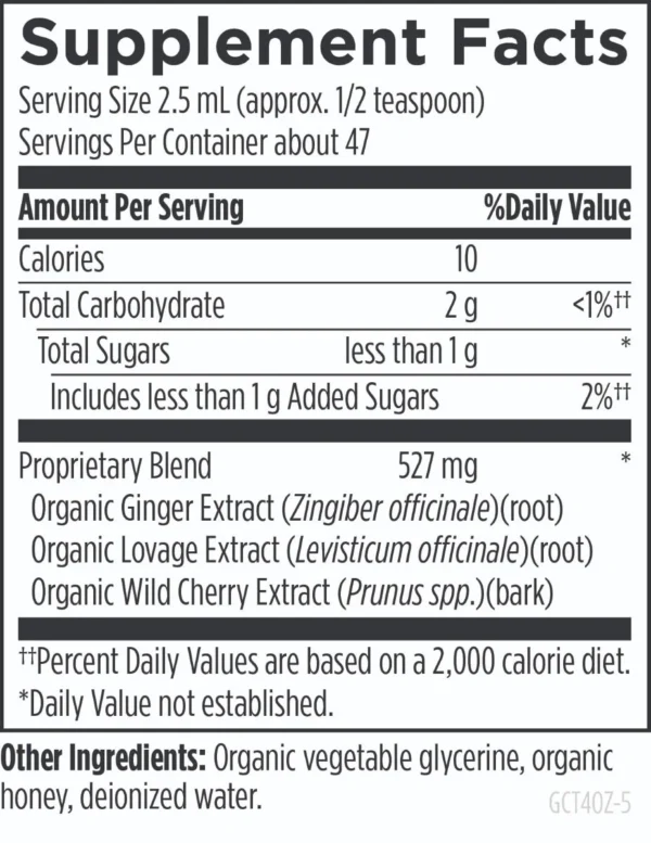 Ginger-Tussin™ Organic Syrup - Image 2