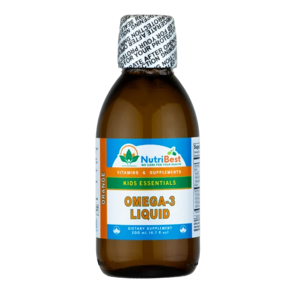 Omega-3 liquid supplement for kids