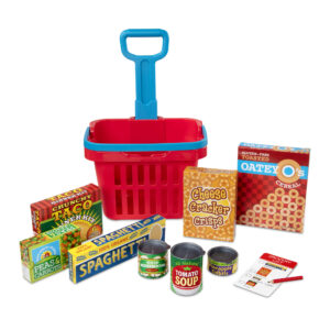 Fill & Roll Grocery Basket Play Set