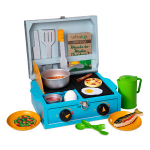 Let’s Explore Wooden Camp Stove Play Set