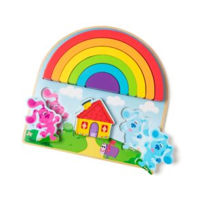 Blue’s Clues & You! Wooden Rainbow Stacker Puzzle – 9 Pieces