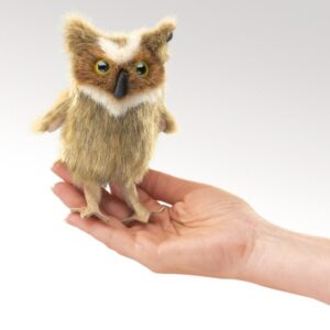 Mini Great Horned Owl Finger Puppet – Folkmanis