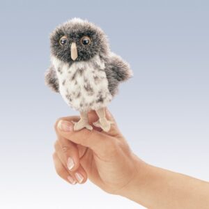 Mini Spotted Owl Finger Puppet – Folkmanis