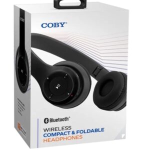 Coby Wireless Compact and Foldable Headphones