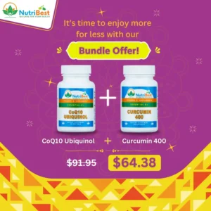 CoQ10 Ubiquinol and Curcumin 400 Bundle