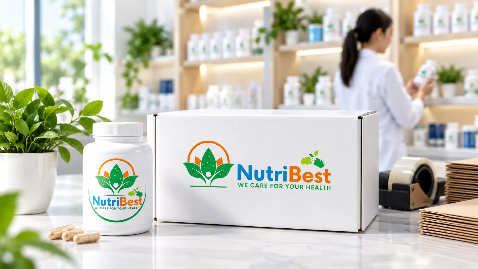 NutriBest supplement order prepared for shipping and customer care
